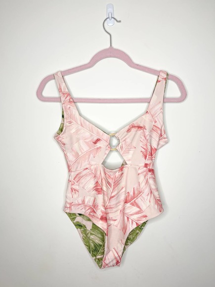 Show Me Your Mumu Summer One Piece Swim Suit in Majestic Palm Size Small - Picture 4 of 7
